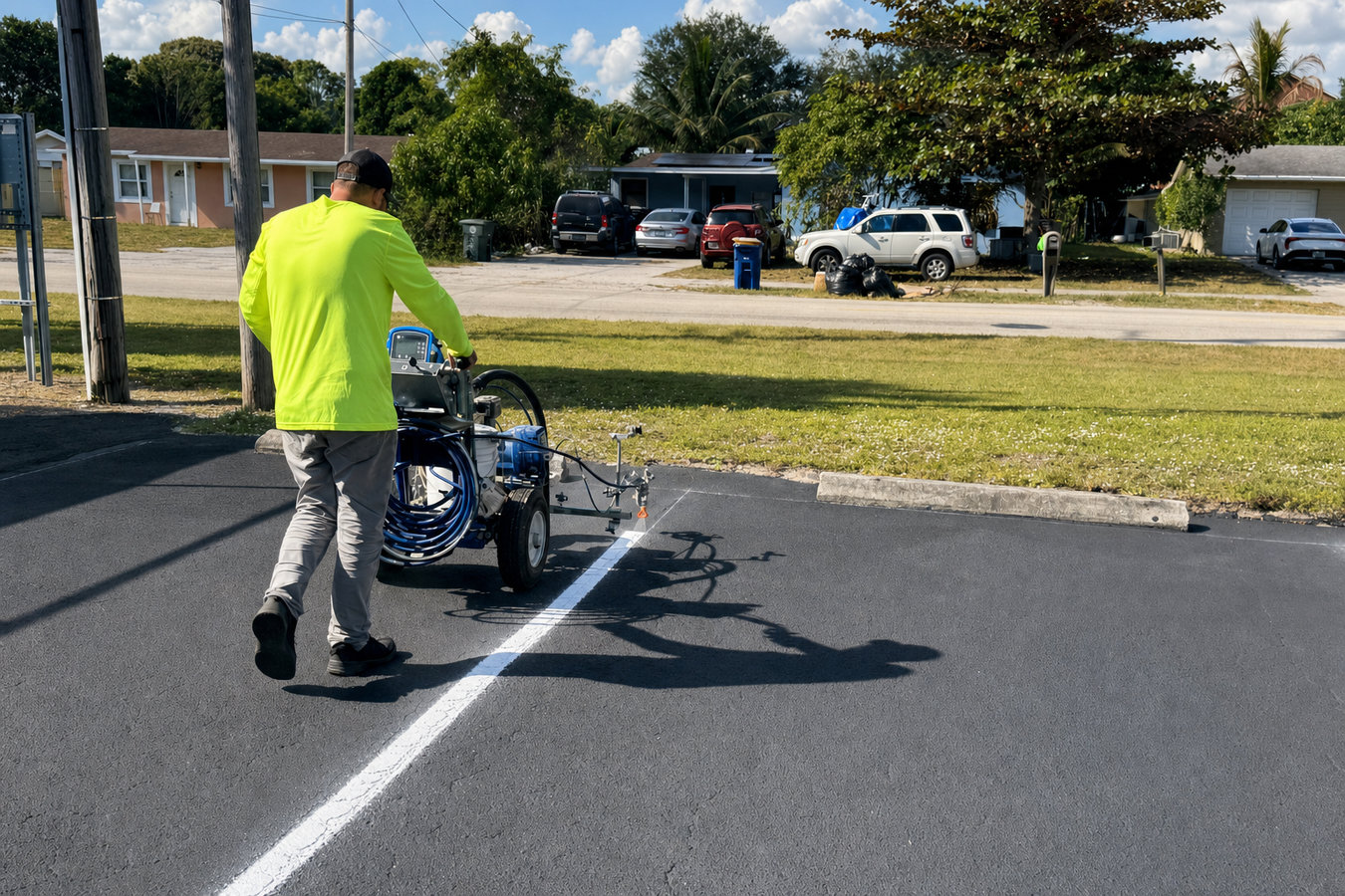 Parking lot maintenance