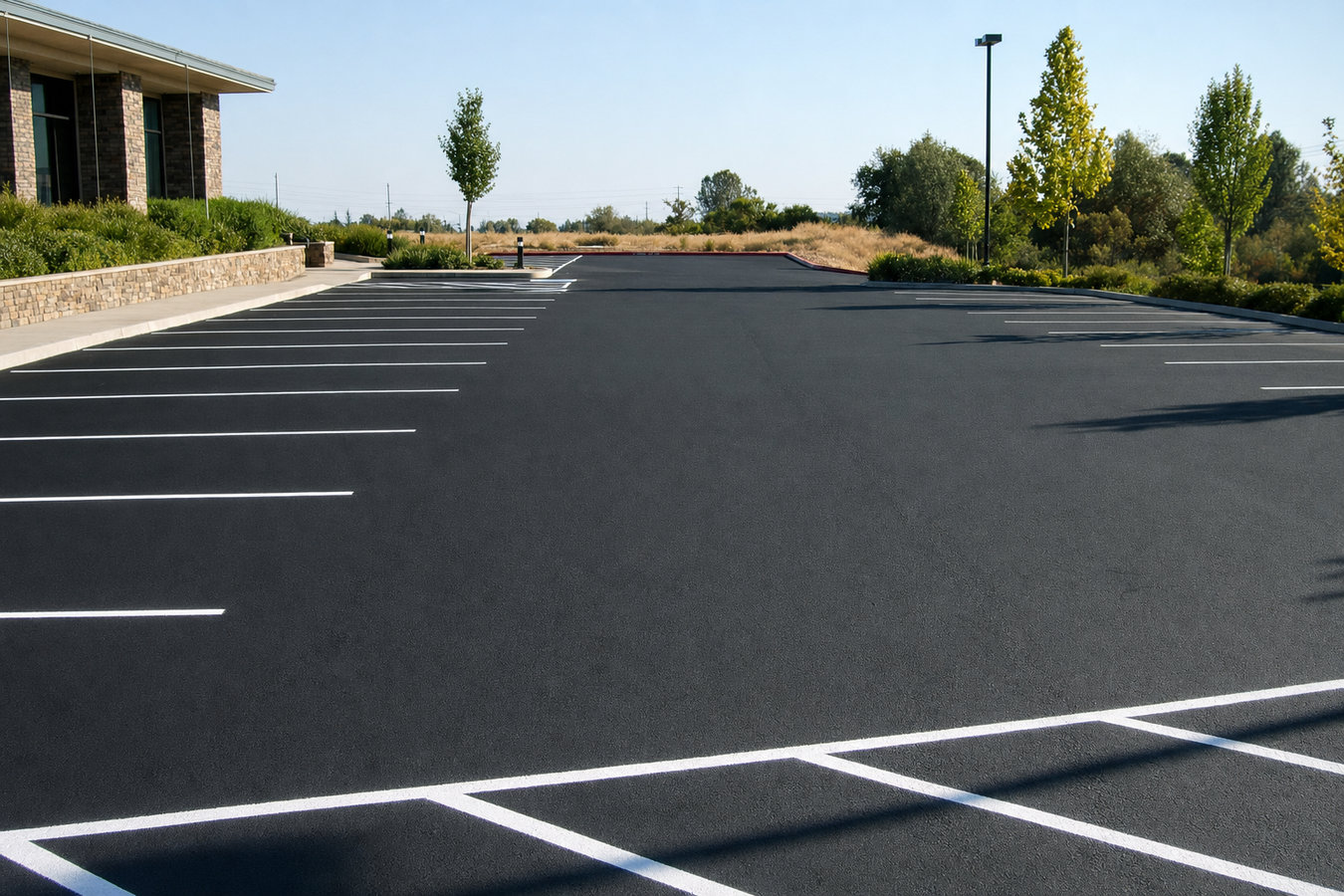 Parking lot paving